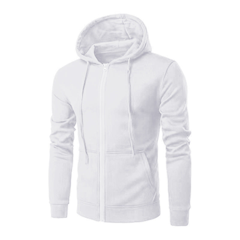 Męska Nano Slim-Krój Bluza z kapturem Sweat Kurtka z central zamek, dwuwarstwowa kaptur i praktyczne kieszenie boczne