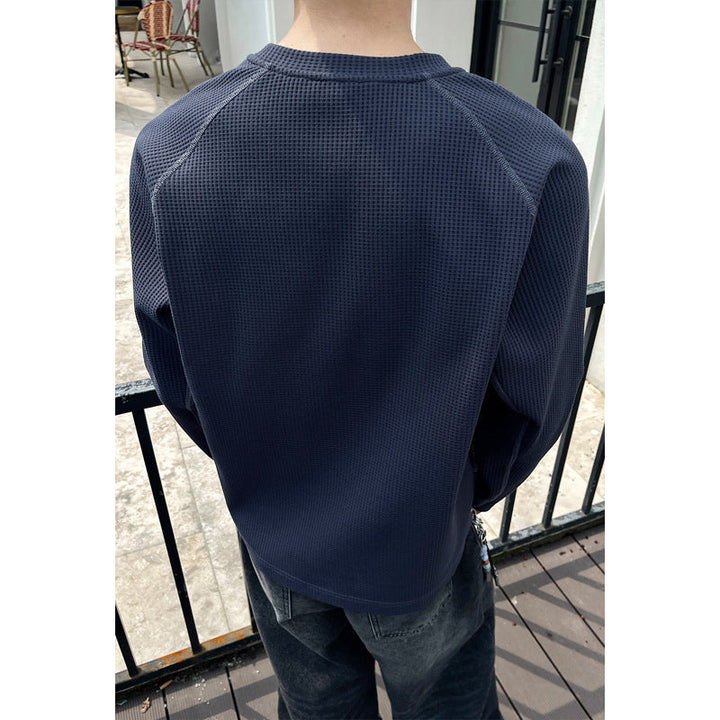 Męska Modny Bluza z Textured Fason
