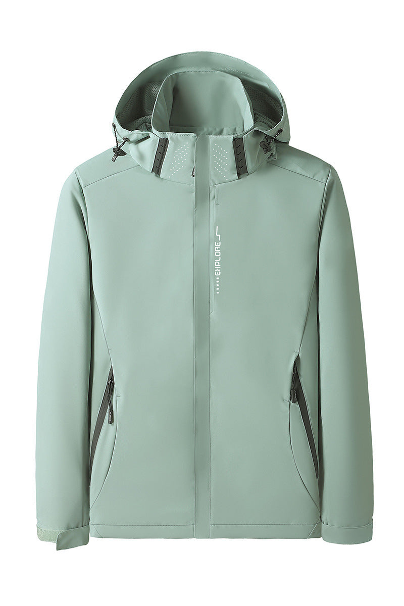 Damska softshellowa Outdoor kurtka z removable hood, windproof membrane i oddychająca mesh lining Lumaza