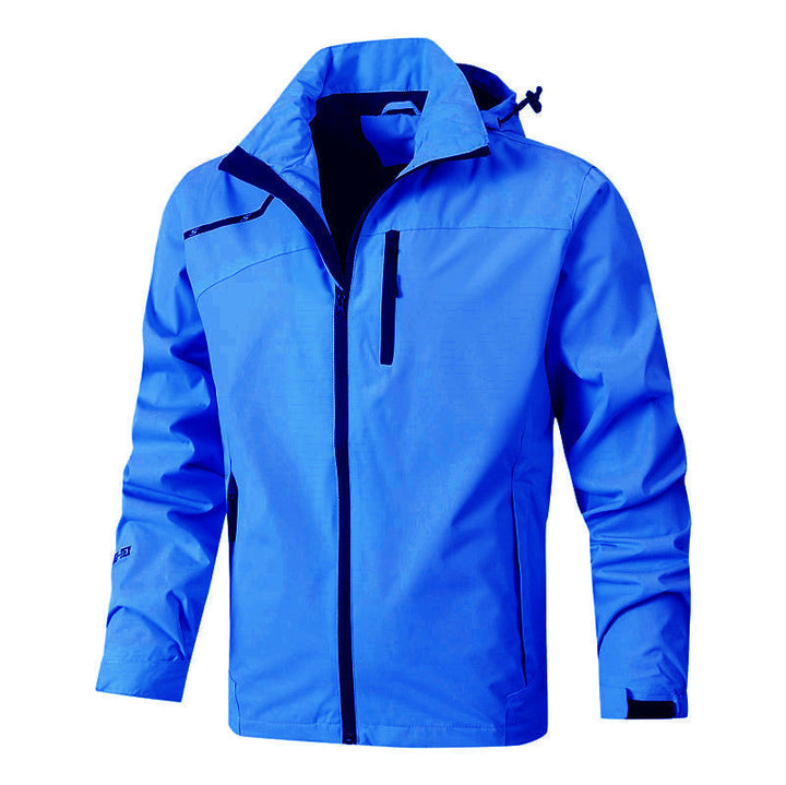 Męska oddychająca wodoodporna softshell kurtka z Seam-Sealed membrana i Packable kapturem