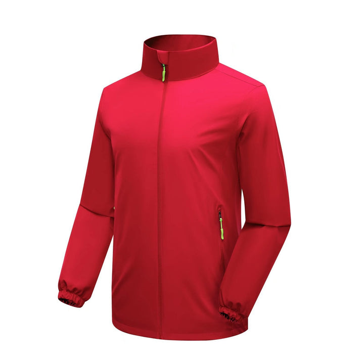 Męski Lekki Softshell Rain Kurtka z High Stójka i Wiatroszczelny Microfiber Zewnętrzna warstwa