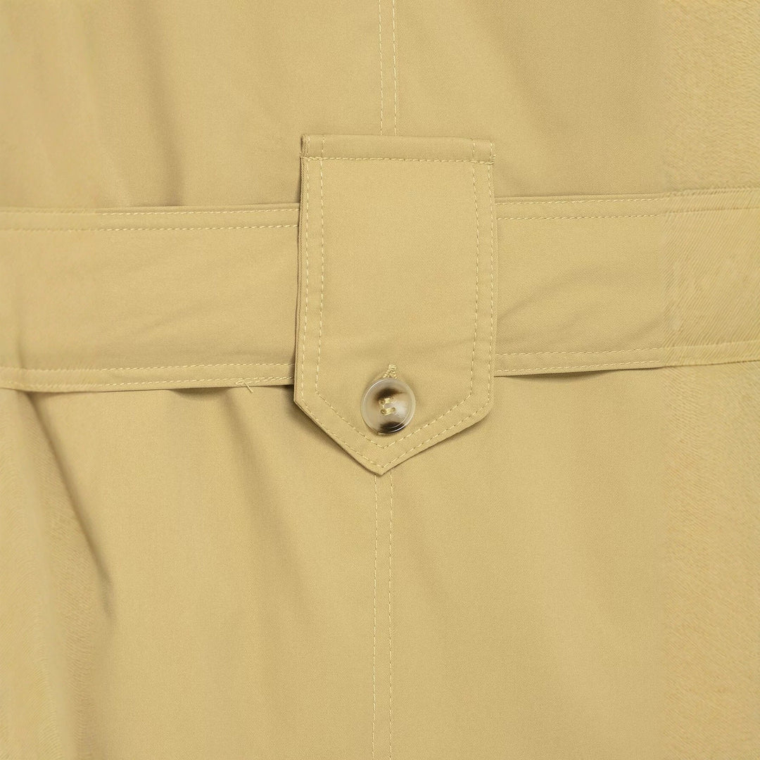 Damska krótka Trench z Waist paskiem i Epaulettes Lumaza