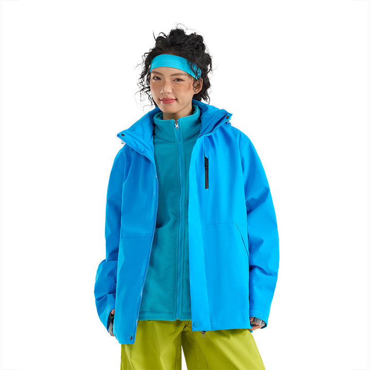 Damska lekka wodoodporna Parka bluza z kapturem kurtka z Sealed Seams i ściągaczem Lumaza