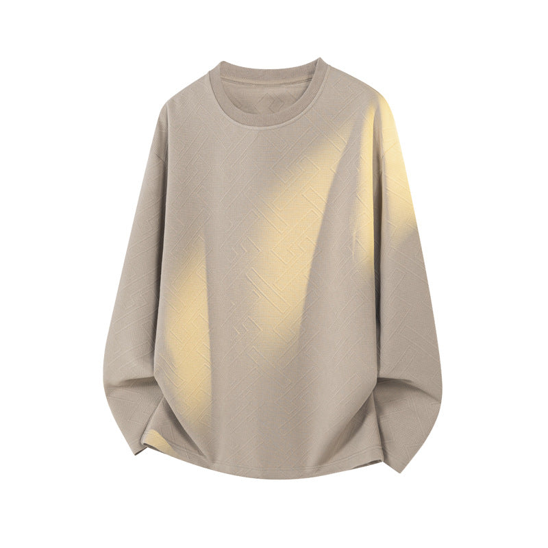 Męska Stylowy Bluza z Wyrazisty Structure Wzór