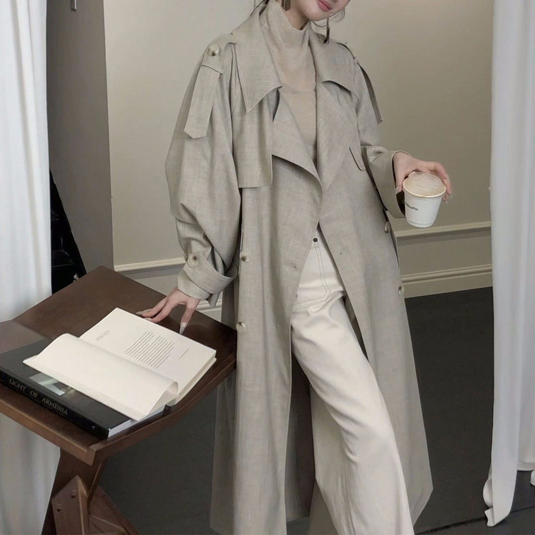 Damska elegancka i codzienna transitional kurtka z contrasting rękawami Drune