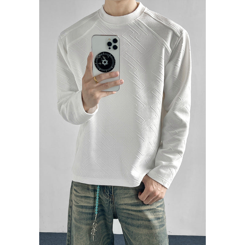Męska Sportowa Raglanowy Sweter