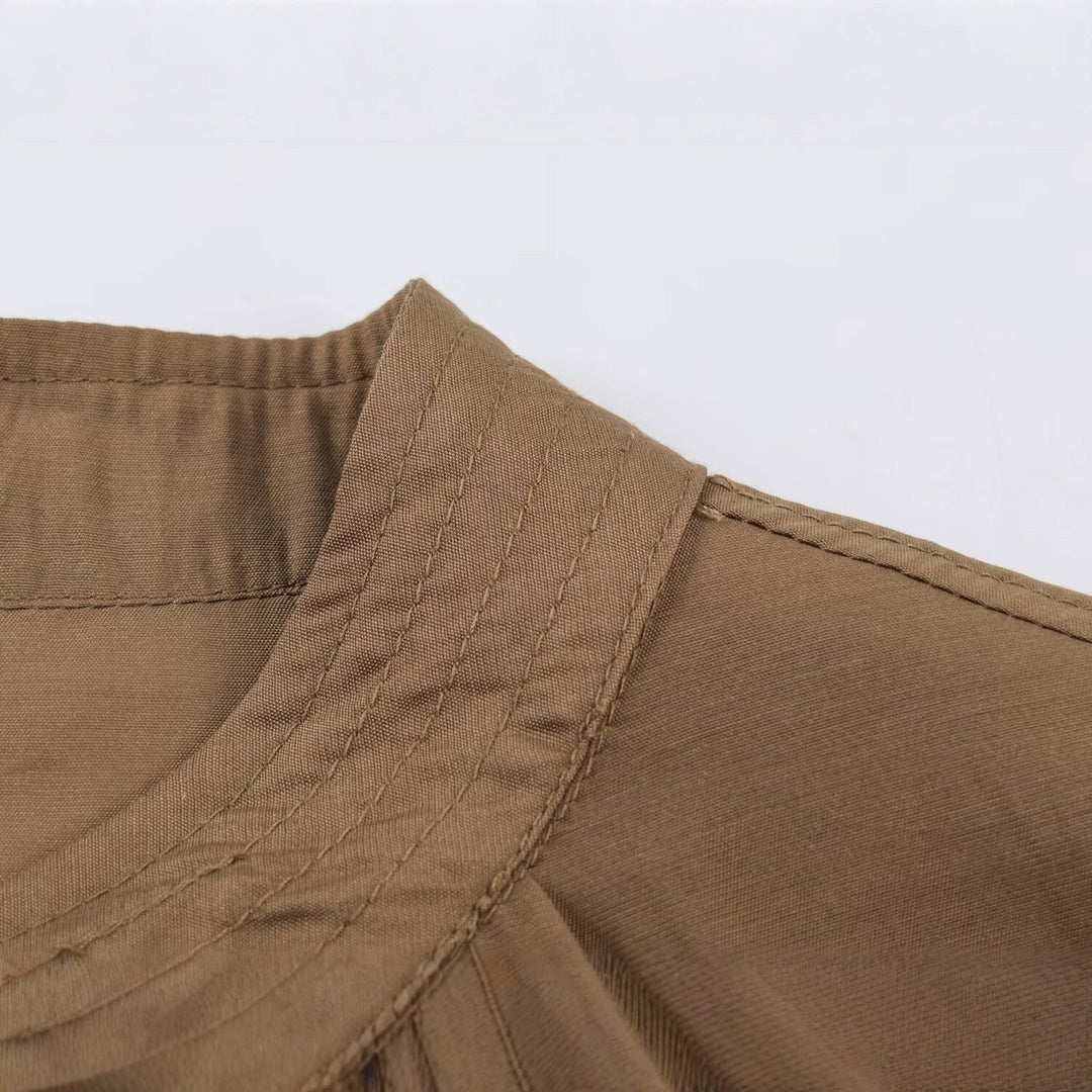 Damska lekka Pleated Blouson kurtka z Round kołnierzem, Balloon rękawami i Smocked dołem Lumaza