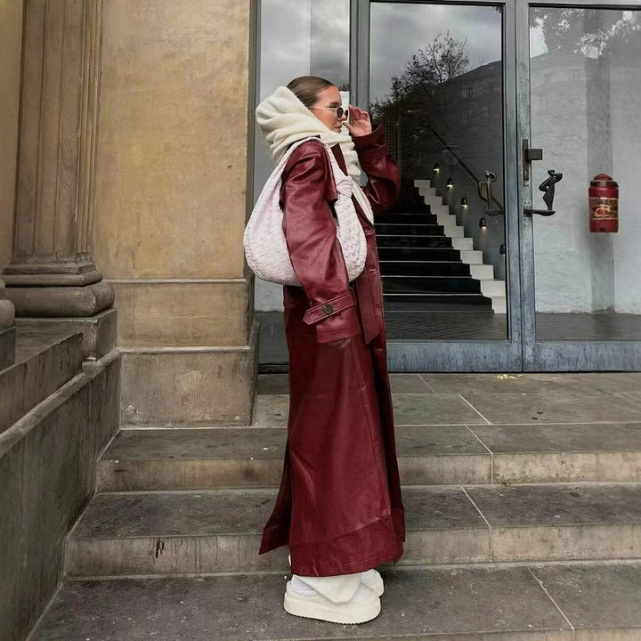 Płaszcz Trencz Damski Stylowa Casualowa Elegancka
