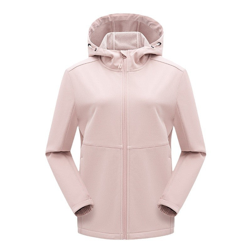 Męski technical kurtka softshell z fleece-z podszewką kaptur i elastic stretch krój