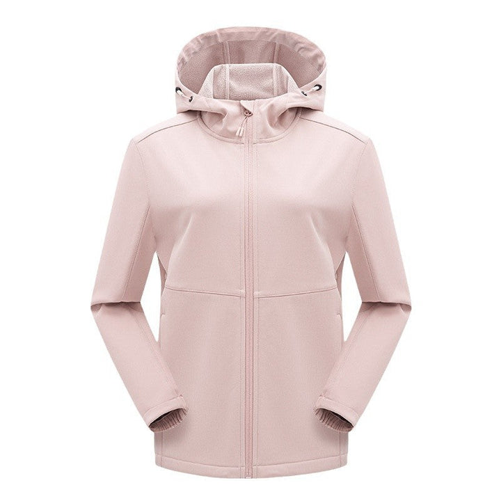 Męski technical kurtka softshell z fleece-z podszewką kaptur i elastic stretch krój
