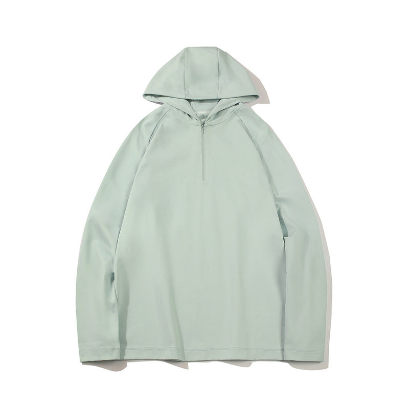 Męska Lekka Krótki zamek Bluza z kapturem w Oversize Luźny krój wykonana z Techniczny Jersey