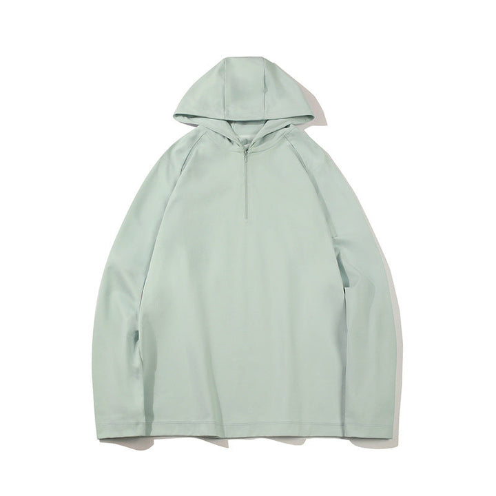 Męska Lekka Krótki zamek Bluza z kapturem w Oversize Luźny krój wykonana z Techniczny Jersey