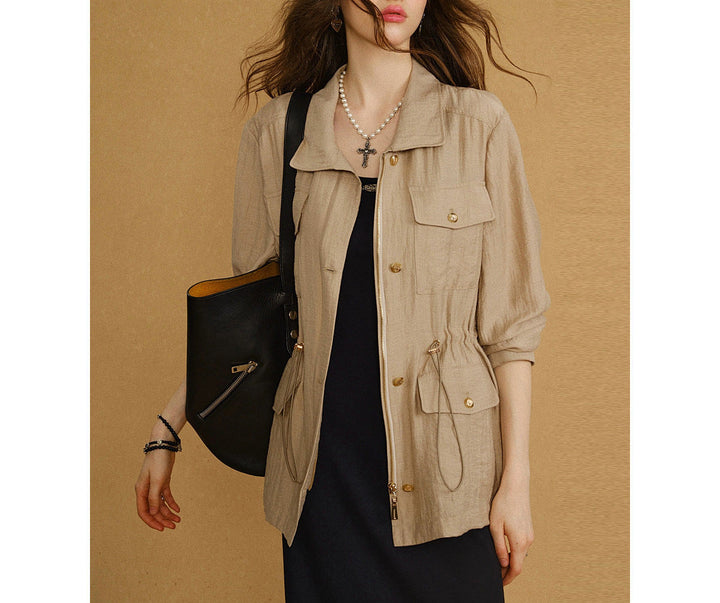 Damska Fashionable Linen kurtka Lumaza