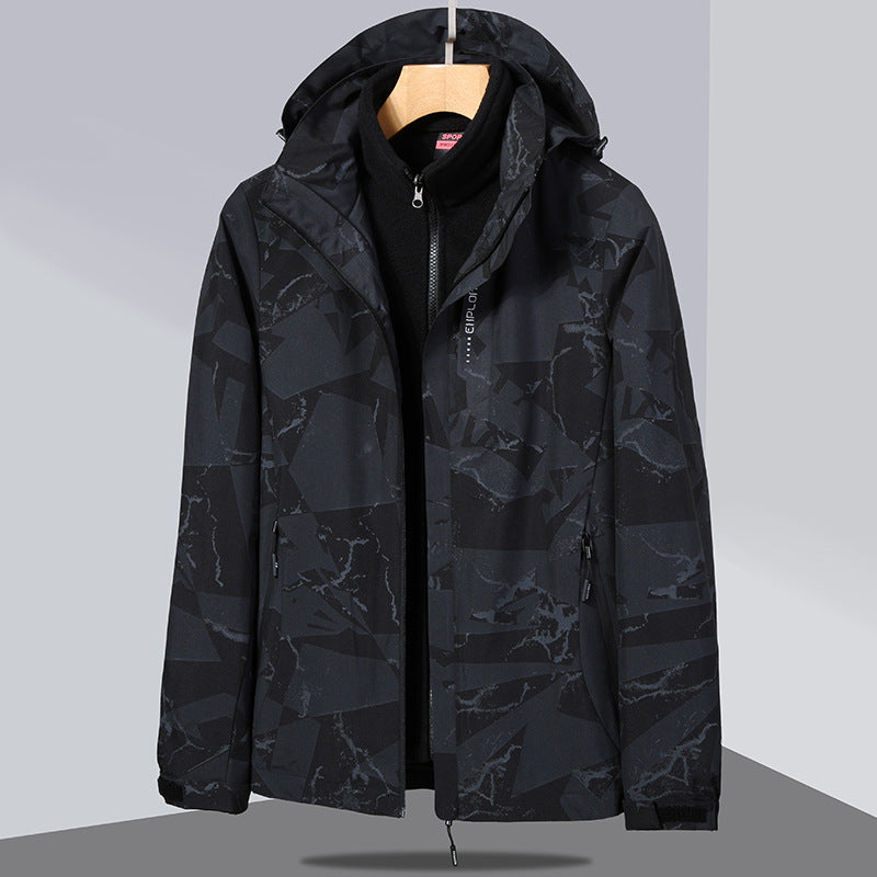 Damska two-layer softshellowa kurtka z removable polarowa inner kurtka i hood Lumaza