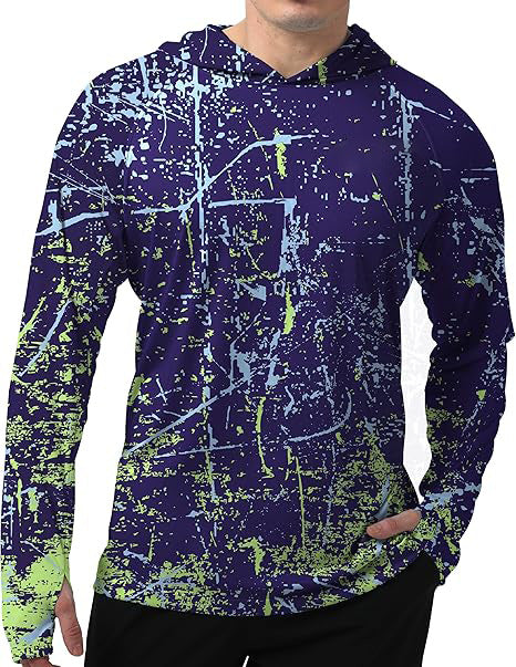 Męska sportowa bluza z kapturem z abstract print