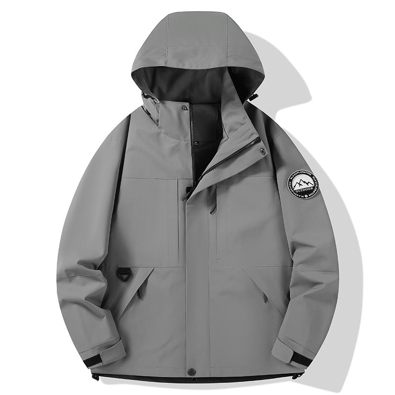 Damska wodoodporna hardshell outdoor kurtka z kapturem i multifunction kieszeniami Lumaza