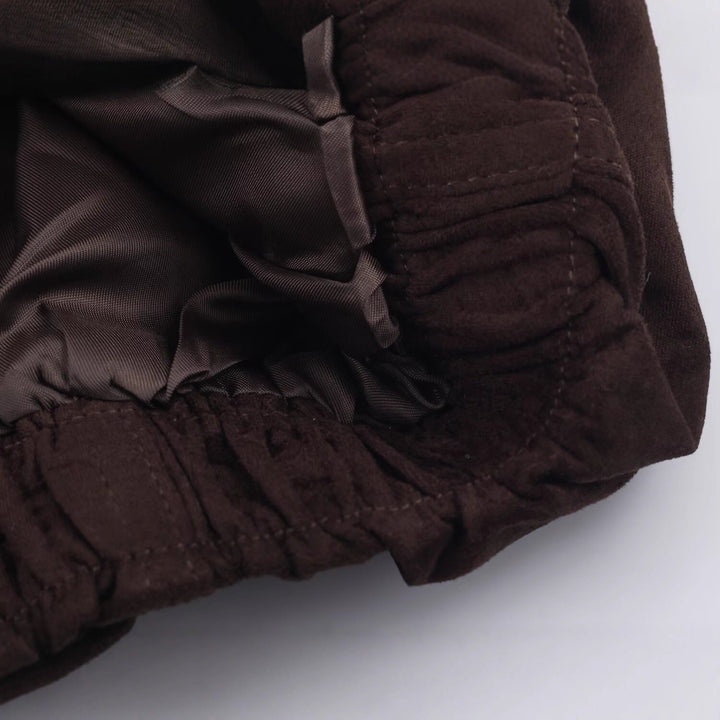 Damska oversize welurowa kurtka z High ze stójką i Elastic dołem Lumaza