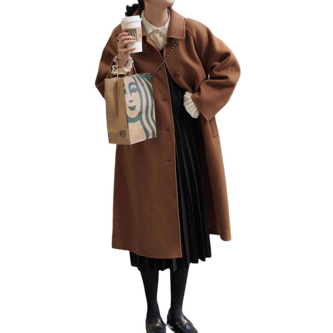 Damska Fashionable oversize Wool kurtka Lumaza