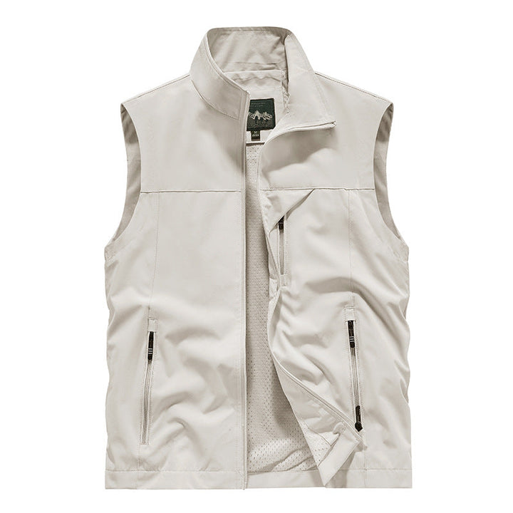Męska oddychająca softshell outdoorowy kamizelka z Mesh wner Lwwg i zamkiem kieszeniami
