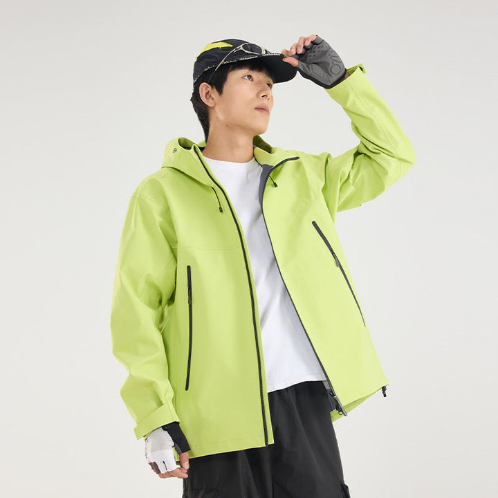 Damska lekka Technical Rain kurtka in oversize funkcjonalna Cut z regulowanym Hood Lumaza