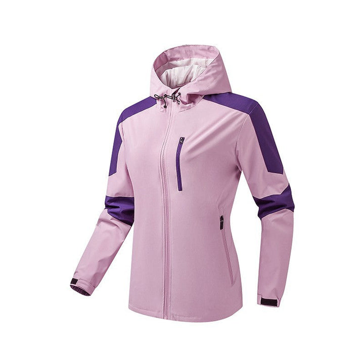 Męski Oddychający Softshell-Hardshell Hybrid Kurtka z Kaptur i Wodoodporny Kieszenie na zamek