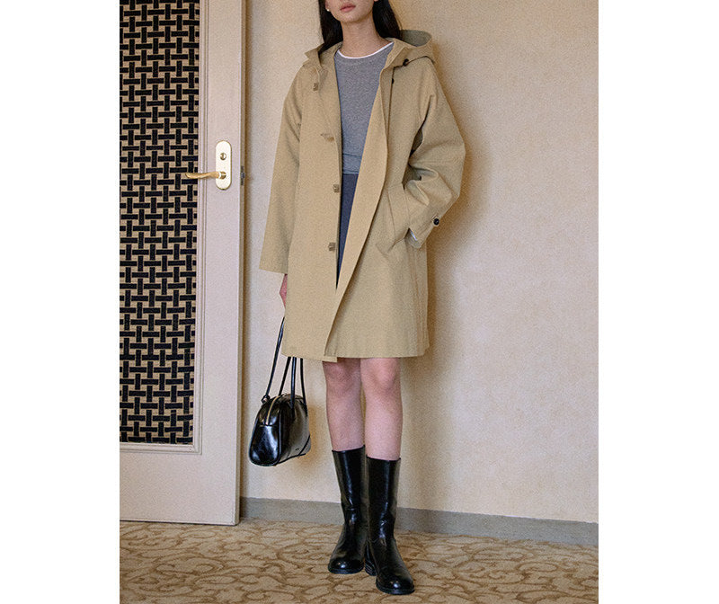 Damska Fashionable Transitional kurtka z kapturem Lumaza