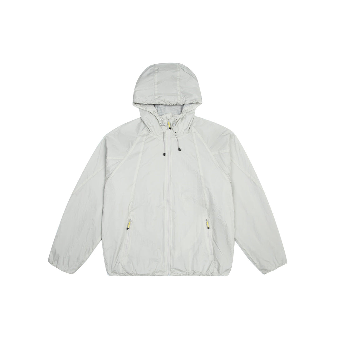 Unisex Lekka Wiatrówka z Regulowany Kaptur, Packable Nylon Kurtka