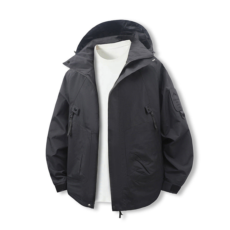 Męska Wwd i Water Resistant softshell utility kurtka z kapturem