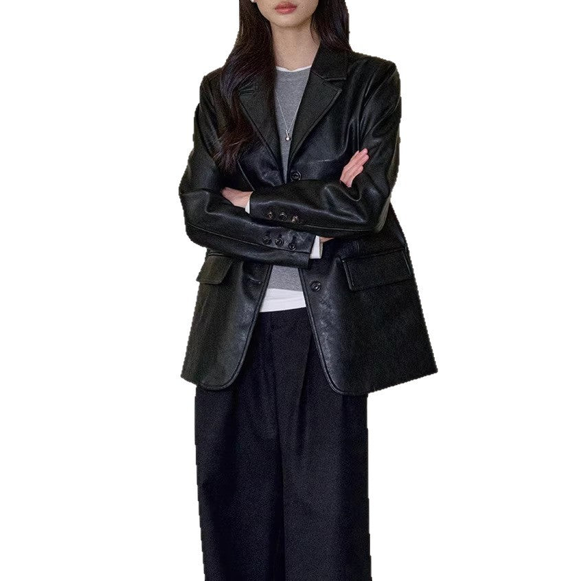 Damska Fashionable Leather marynarka Lumaza