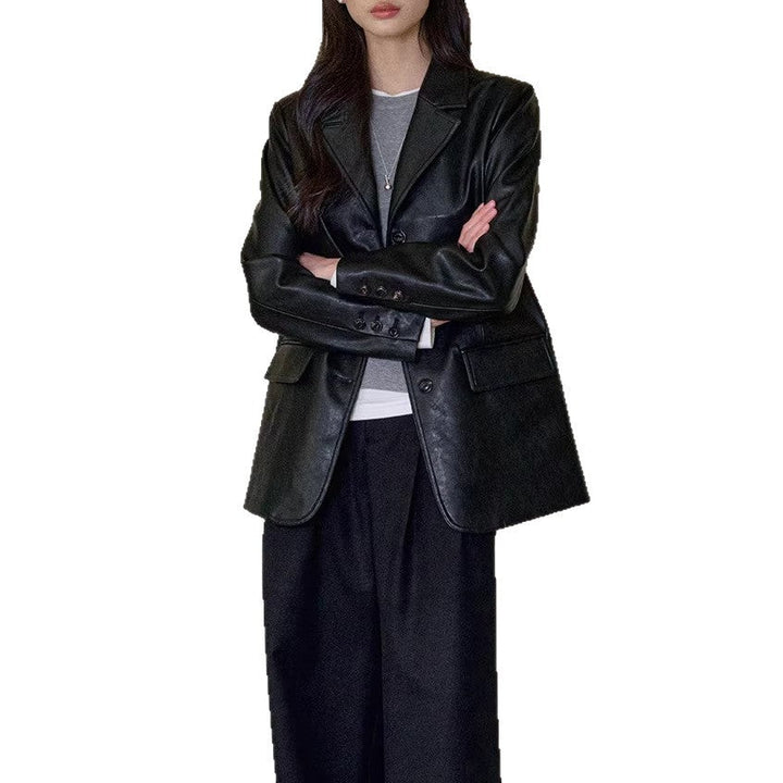 Damska Fashionable Leather marynarka Lumaza