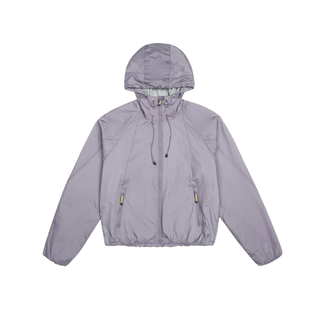 Unisex Lekka Wiatrówka z Regulowany Kaptur, Packable Nylon Kurtka