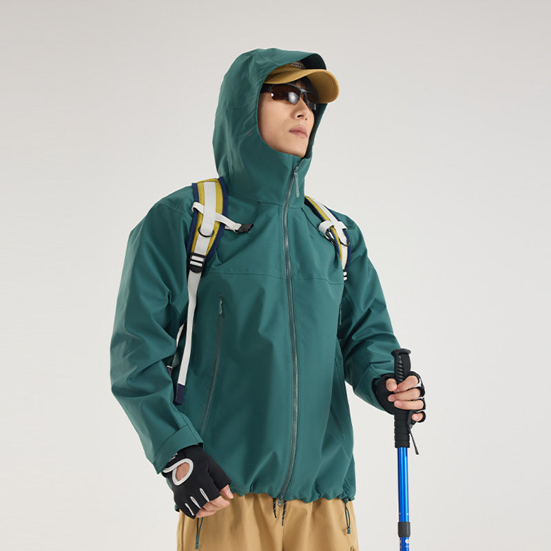 Damska lekka Technical Rain kurtka in oversize funkcjonalna Cut z regulowanym Hood Lumaza