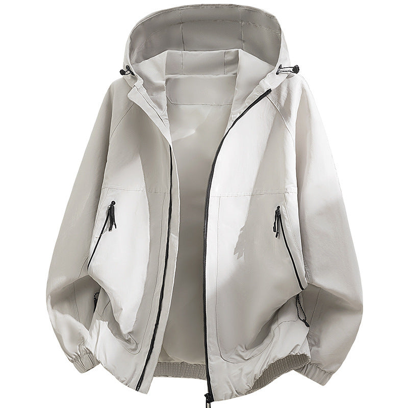 Męska technical kapturemed softshell kurtka z regulowany kapturem i utility kieszeniami