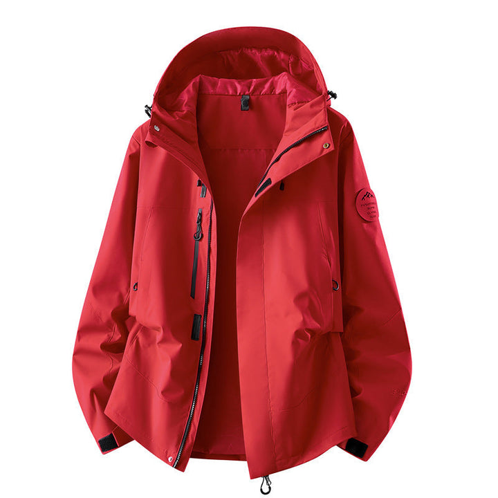 Damska techniczny three-layer softshell deszczem kurtka z taped szwy i multifunctional Kieszenie