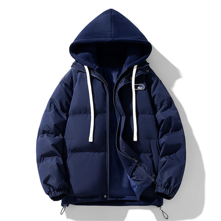 Damska pikowana z kapturem kurtka z soft teddy polarowa lining, regulowanym dołem, i elastic cuffs Lumaza