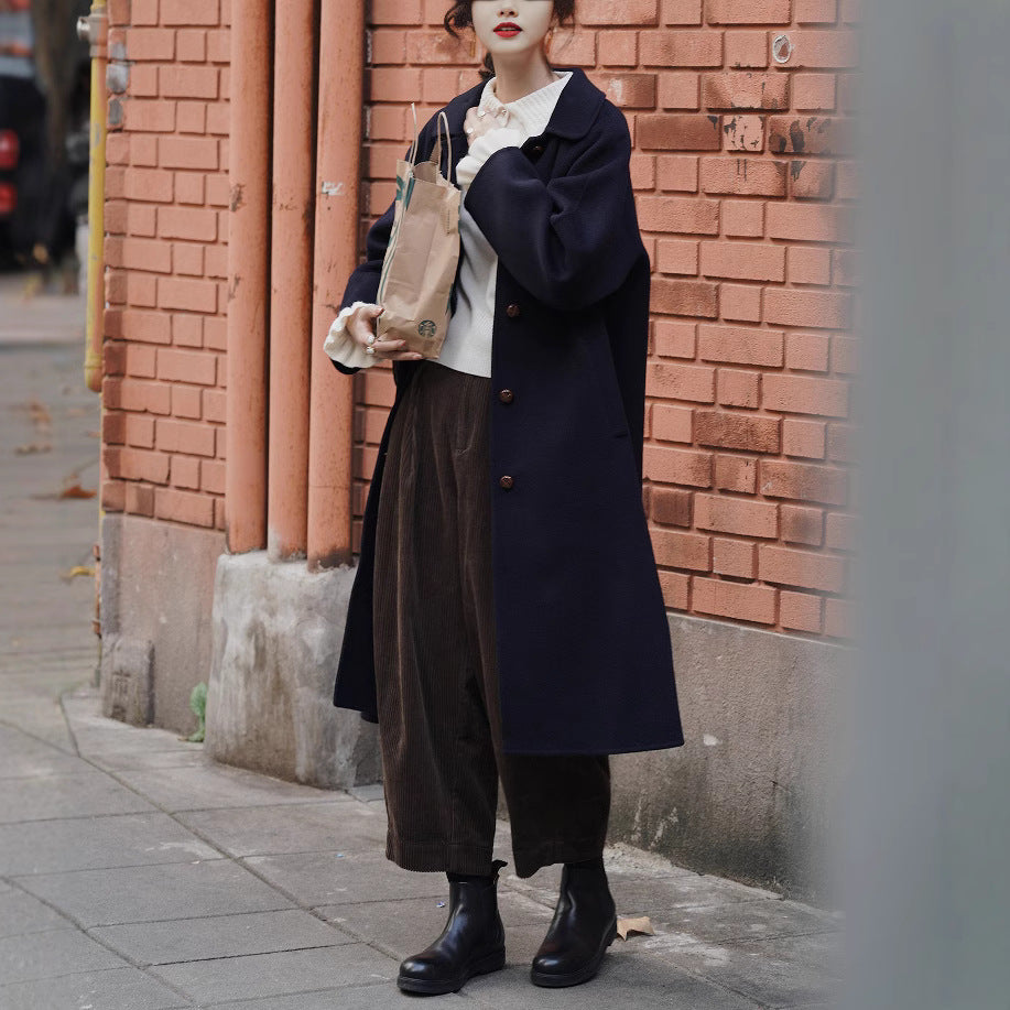 Damska Fashionable oversize Wool kurtka Lumaza