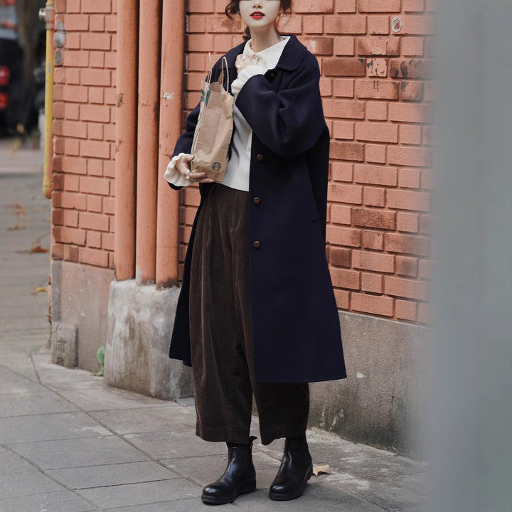 Damska Fashionable oversize Wool kurtka Lumaza
