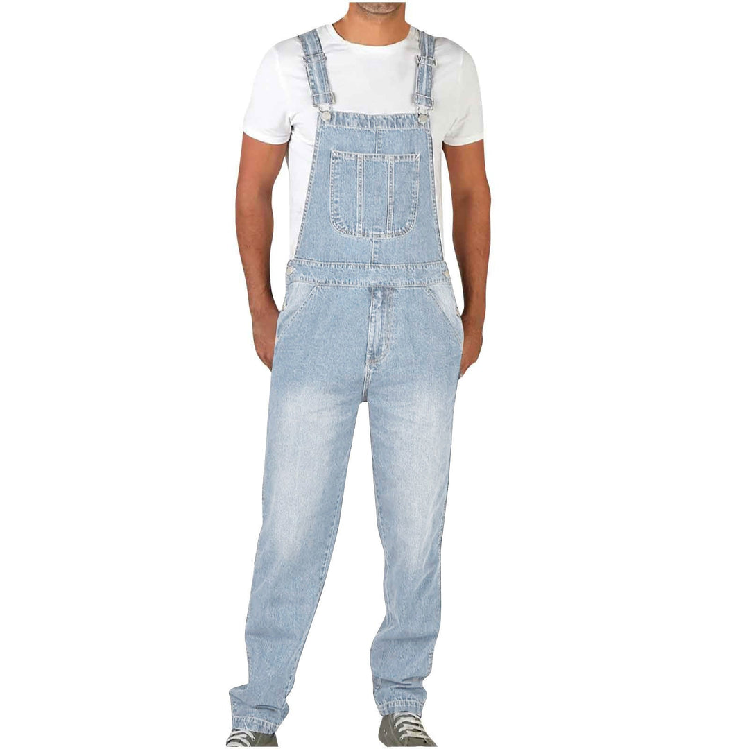 Męska overalls solidny z regulowany straps