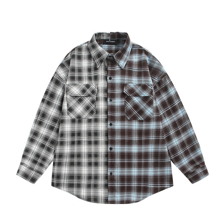 Unisex Split Kratka Overshirt w Kurtka koszulowa Styl