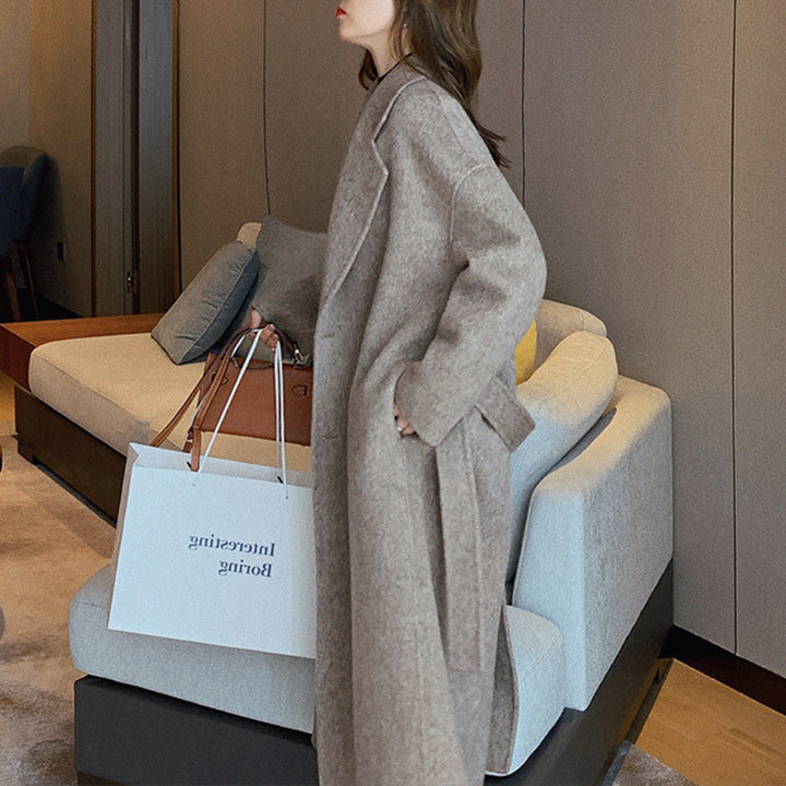 Damska elegancka i codzienna oversize Wool kurtka Drune