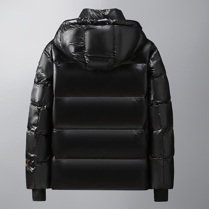 Unisex Glossy pikowana Parka z Metallic Lining i Carry Straps Lumaza