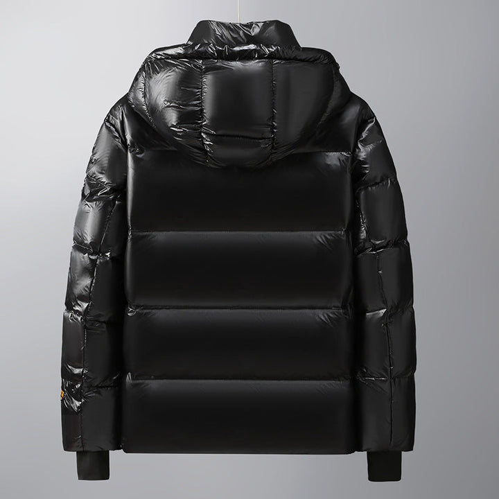 Unisex Glossy pikowana Parka z Metallic Lining i Carry Straps Lumaza