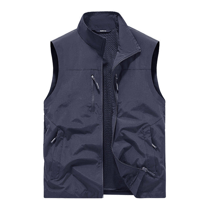Męska lekka outdoorowy kamizelka z Mesh Lwwg i Multifunction kieszeniami