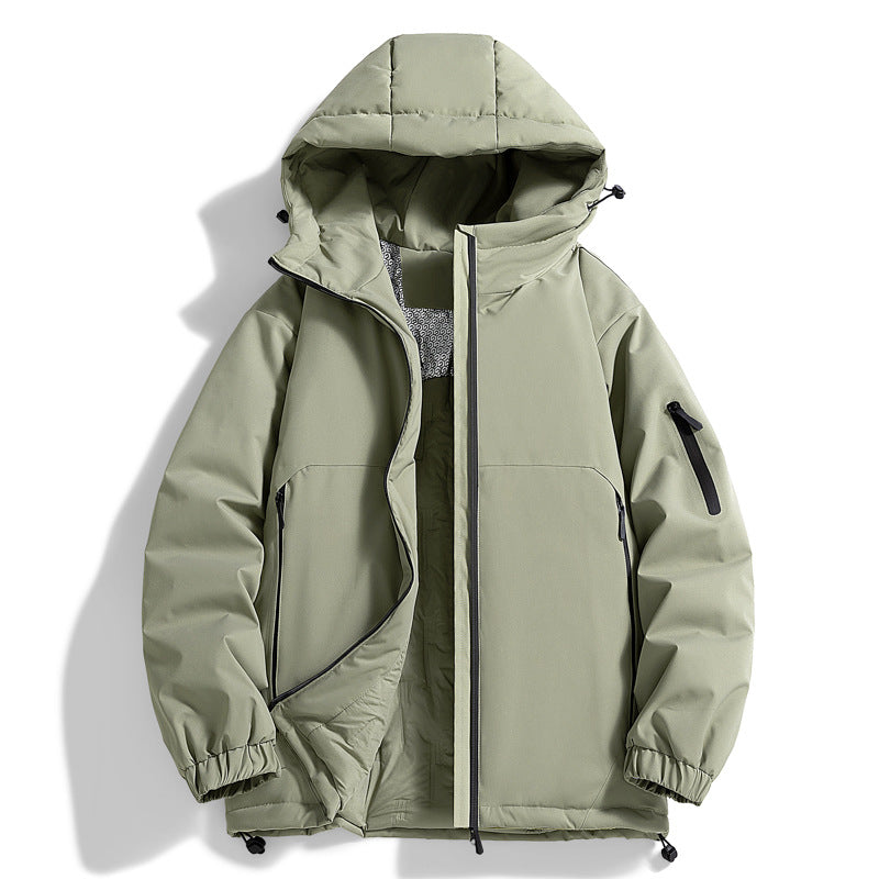 Unisex Warmer wodoodporna pikowana parka z technical hood Lumaza
