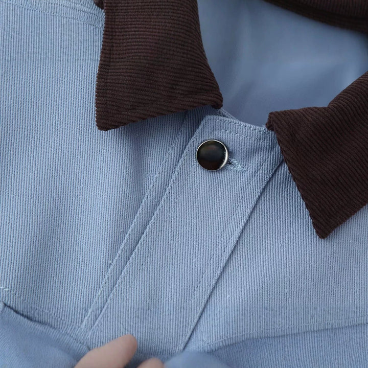 Damska oversize funkcjonalna Transition kurtka in Shacket styl z Cord kołnierzem Lumaza