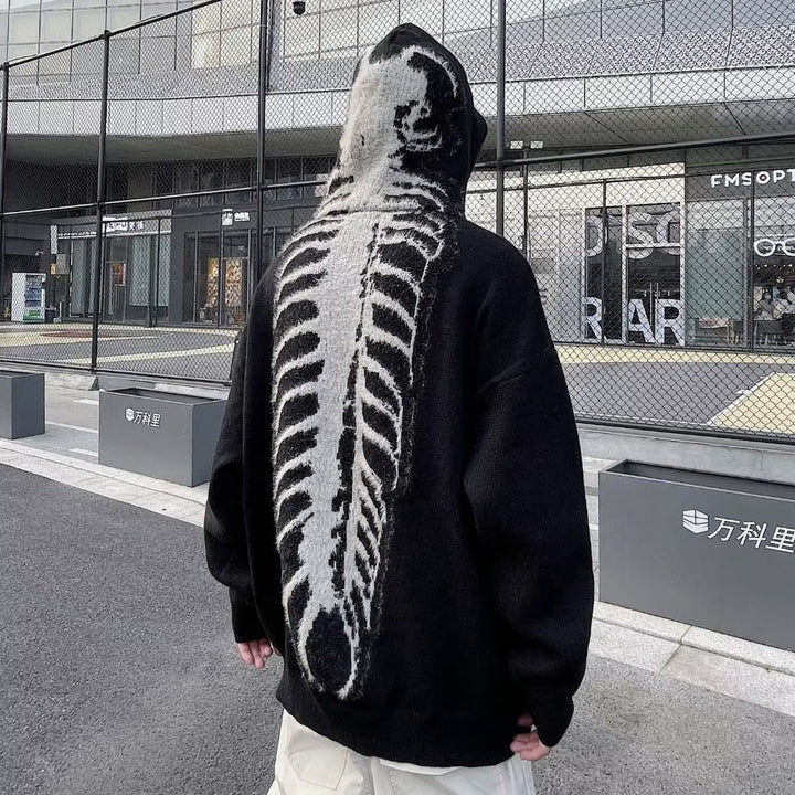 Męska Bluza z kapturem z Unique Tył Print