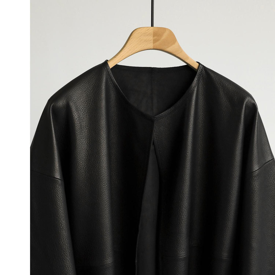 Damska oversize Leather kurtka Lumaza