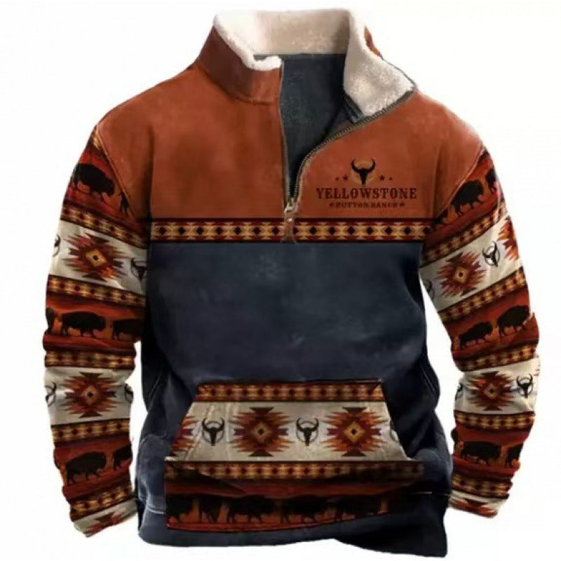Męska Stylowy Bluza z kapturem z Kaptur i Nautical Print