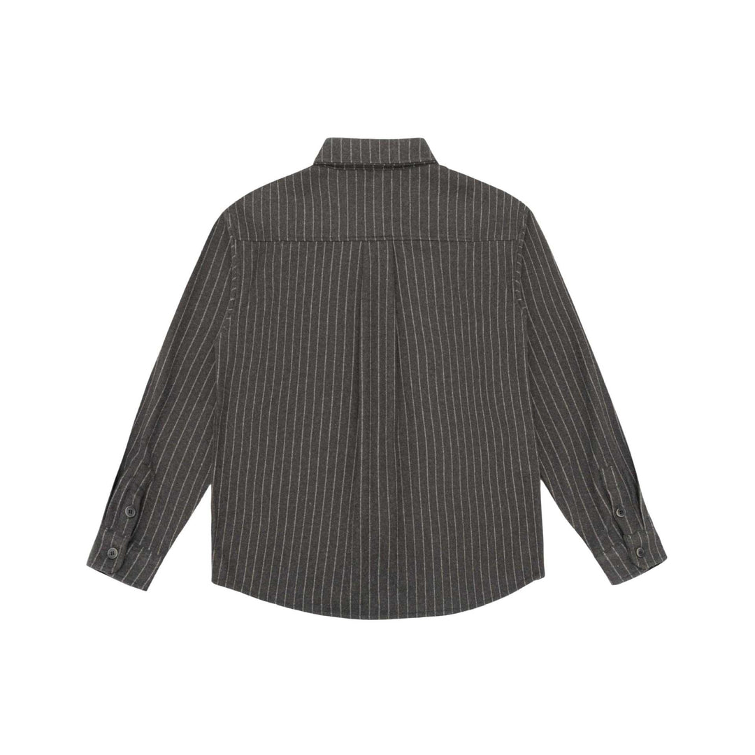 Damskie Oversize Kurtka koszulowa z Wyrazisty Karczek na ramionach i Pinstripes