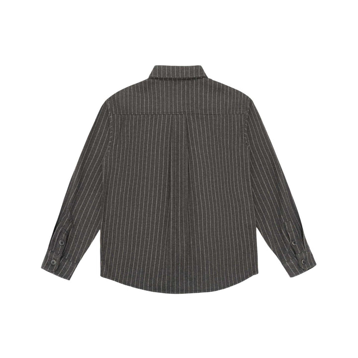 Damskie Oversize Kurtka koszulowa z Wyrazisty Karczek na ramionach i Pinstripes